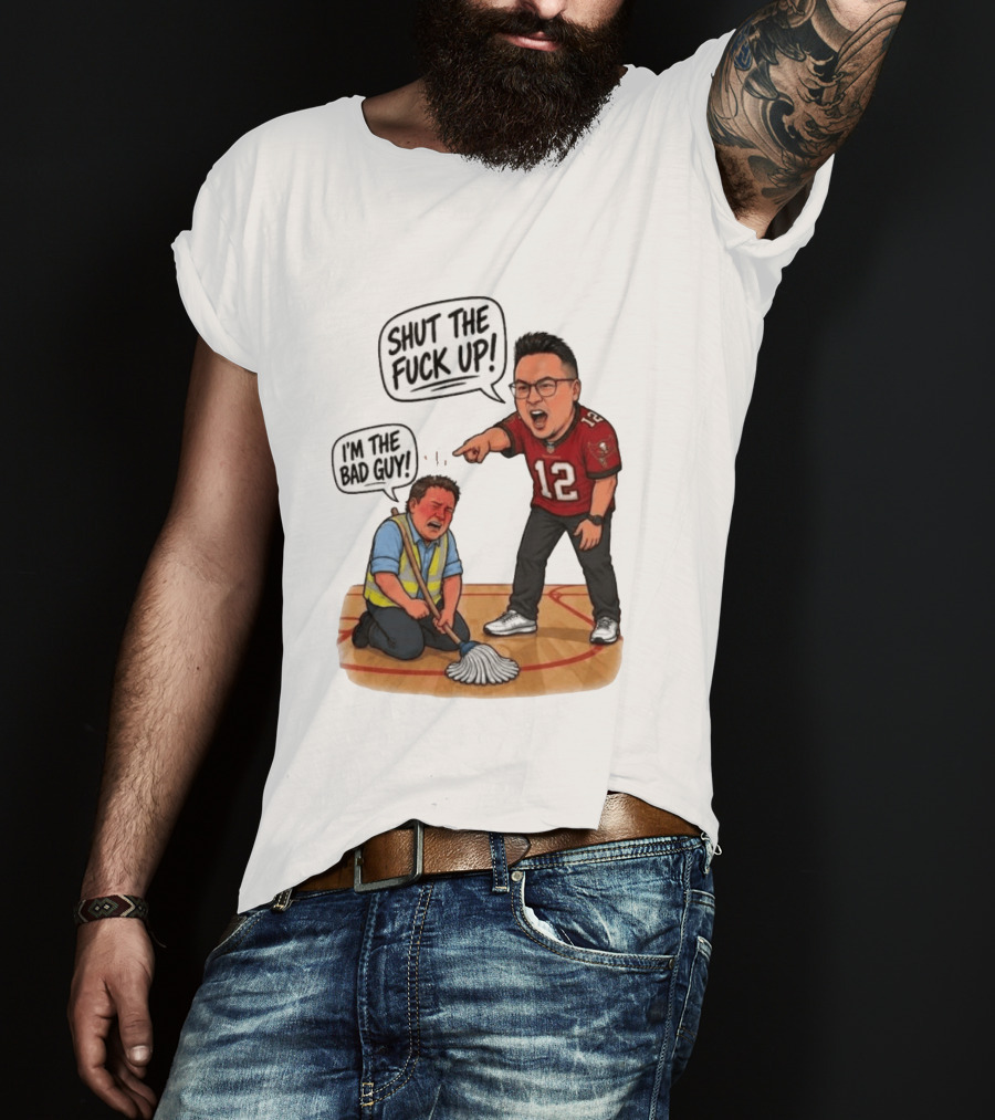 Rico Bosco Shut The Fuck Up I'm The Bad Guy 12 Red Jersey T-Shirt