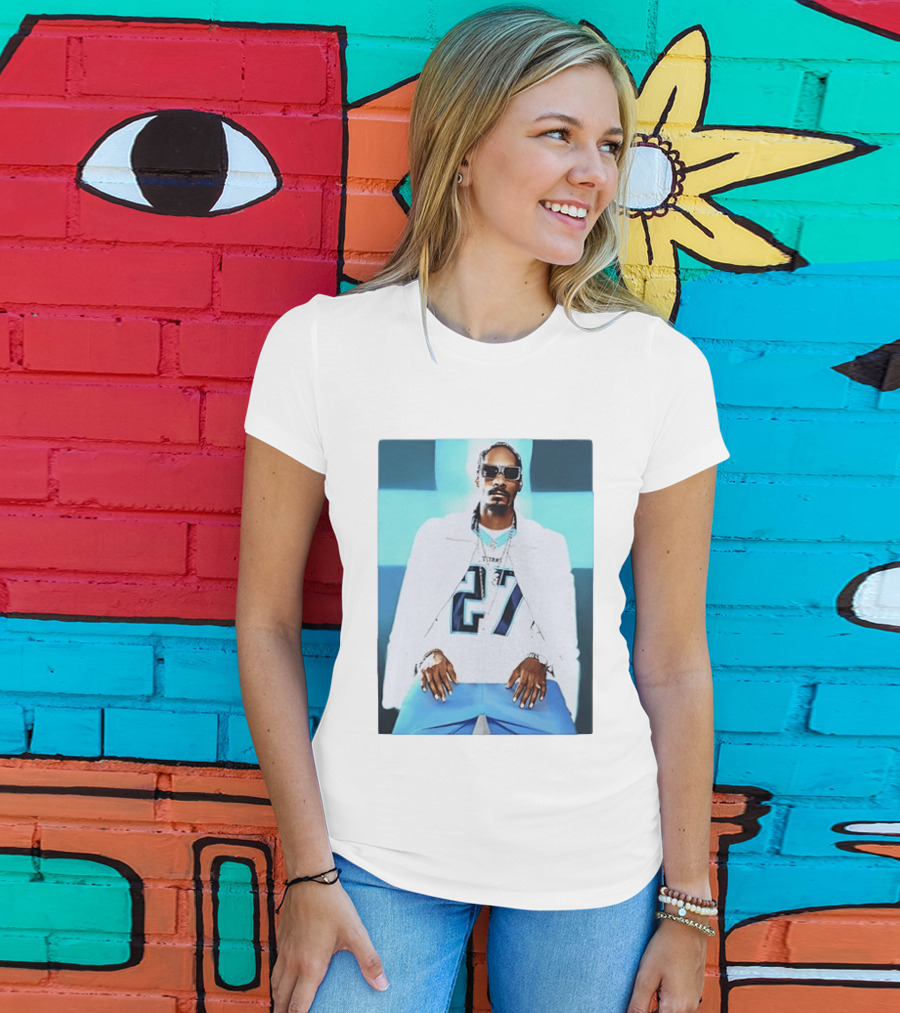 Tennessee Titans 27 Jersey Worn By Snoop Dogg T-Shirt
