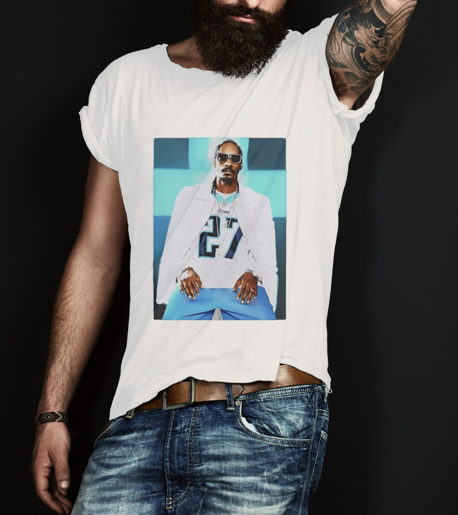 Tennessee Titans 27 Jersey Worn By Snoop Dogg T-Shirt