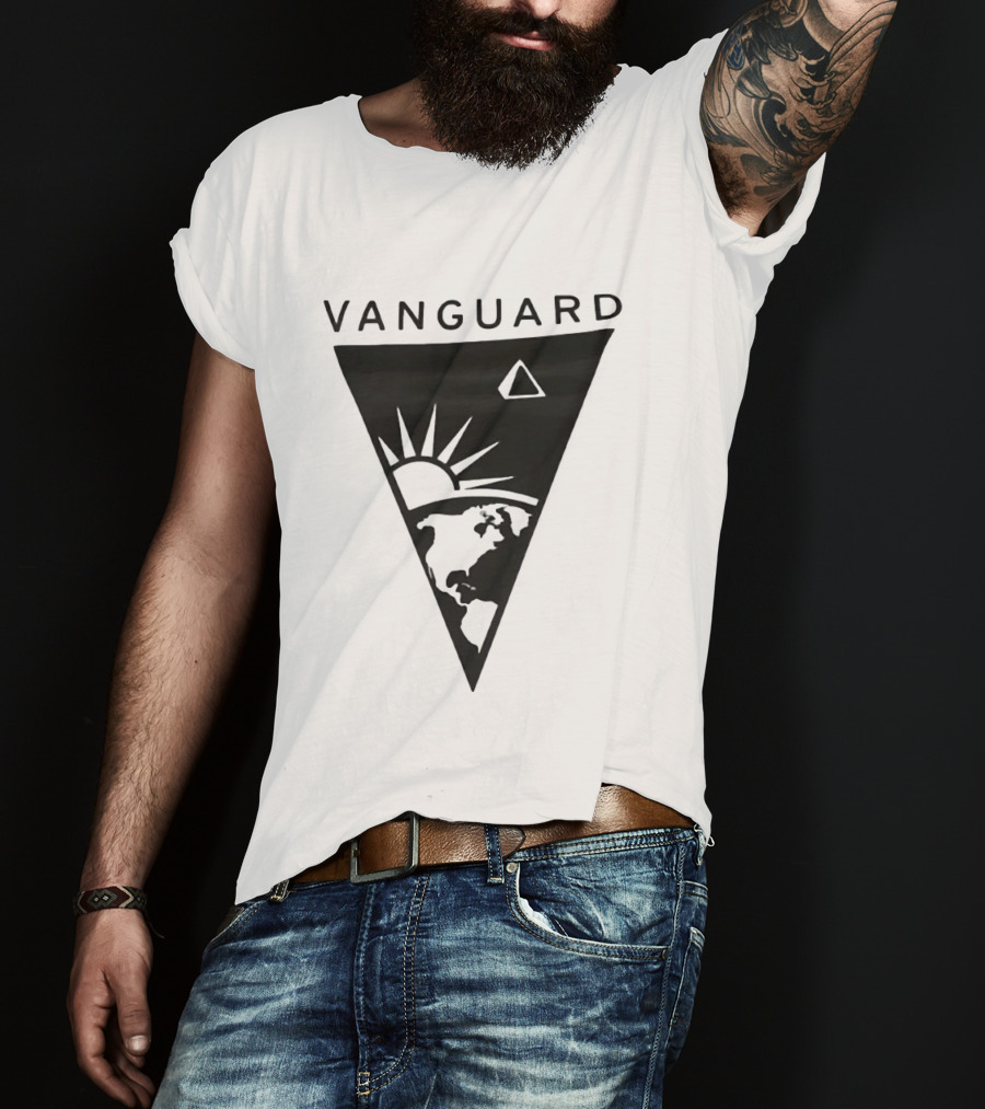 Vanguard Earth Sun Triangle Minimalist Earth Sun T-Shirt