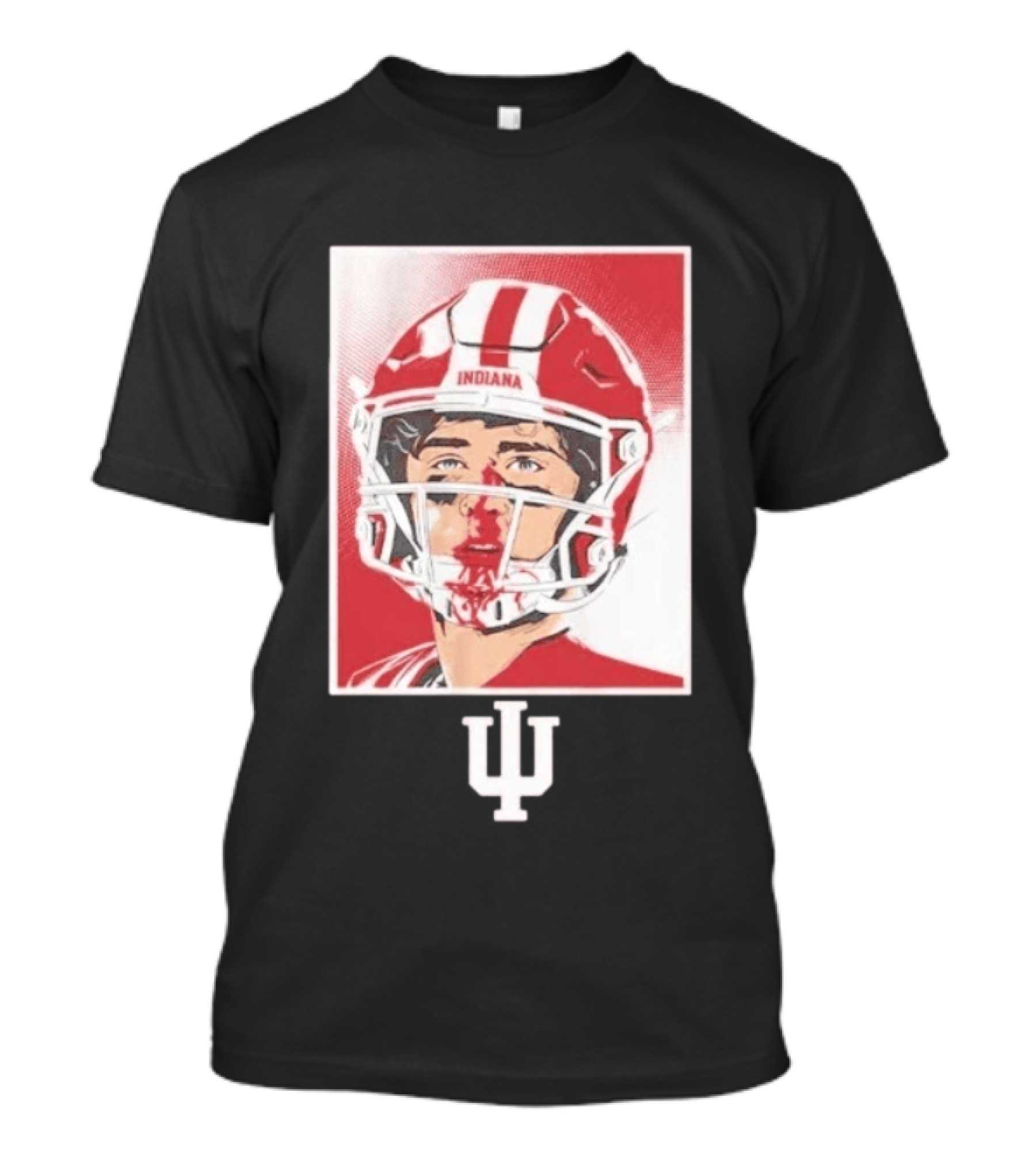 Josh Hoover Indiana Hoosiers Football Bloody Face T-Shirt