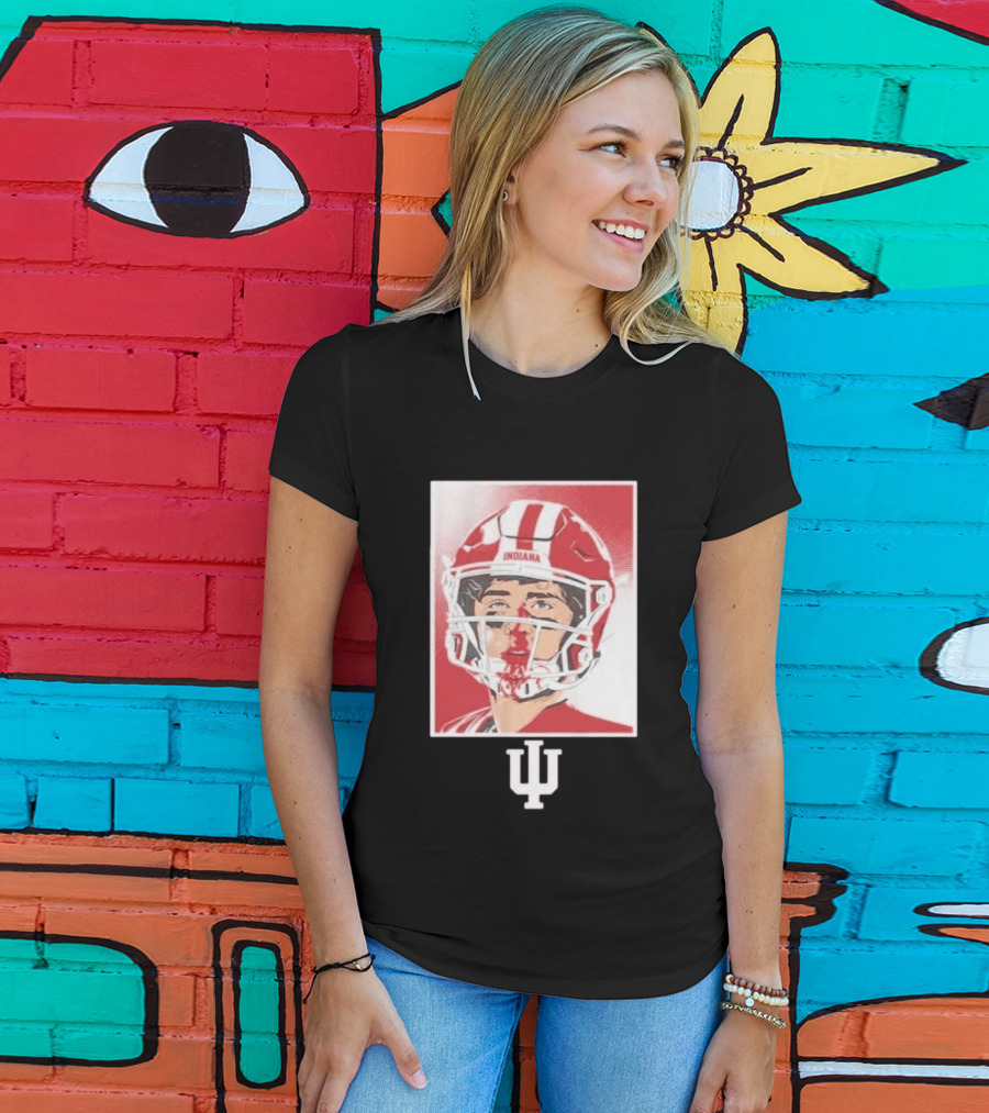 Josh Hoover Indiana Hoosiers Football Bloody Face T-Shirt