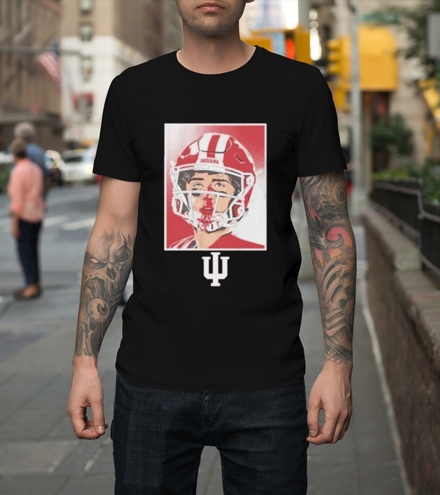 Josh Hoover Indiana Hoosiers Football Bloody Face T-Shirt