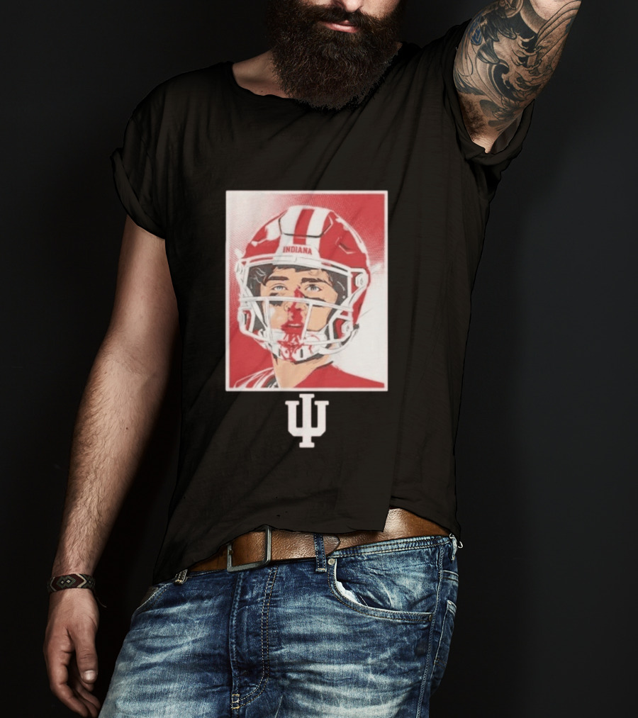 Josh Hoover Indiana Hoosiers Football Bloody Face T-Shirt