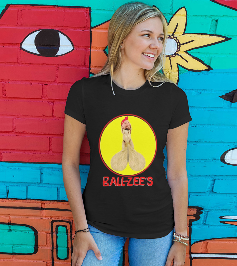 Ball Zee's Squirrel Meme Circle Red Cap T-Shirt