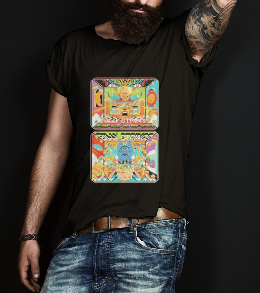 Billy Strings Denver Co 2026 Ball Arena September 18 19 Sun Moon Celestial Faces Cosmic T-Shirt