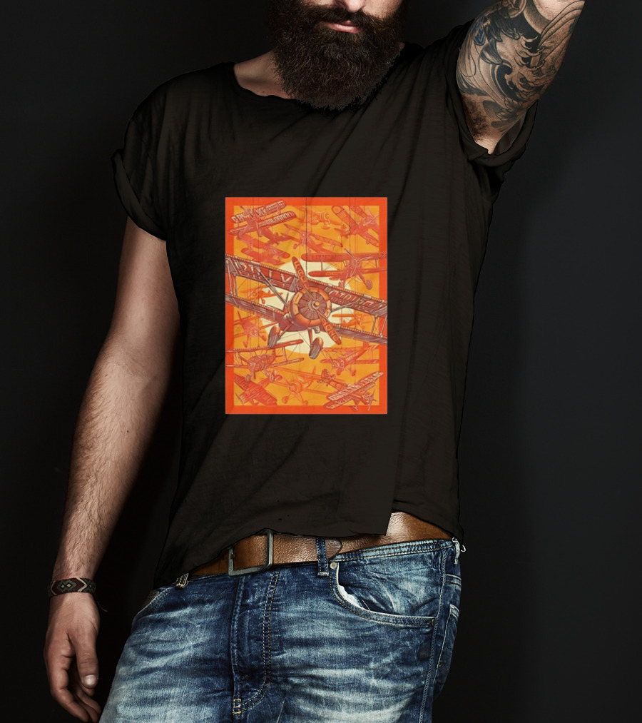 Biplane Airshow Eugene And Austin Adventure T-Shirt