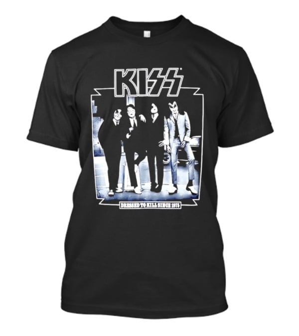 Kiss Dressed To Kill Since 1975 Rock Music Band T-Shirt