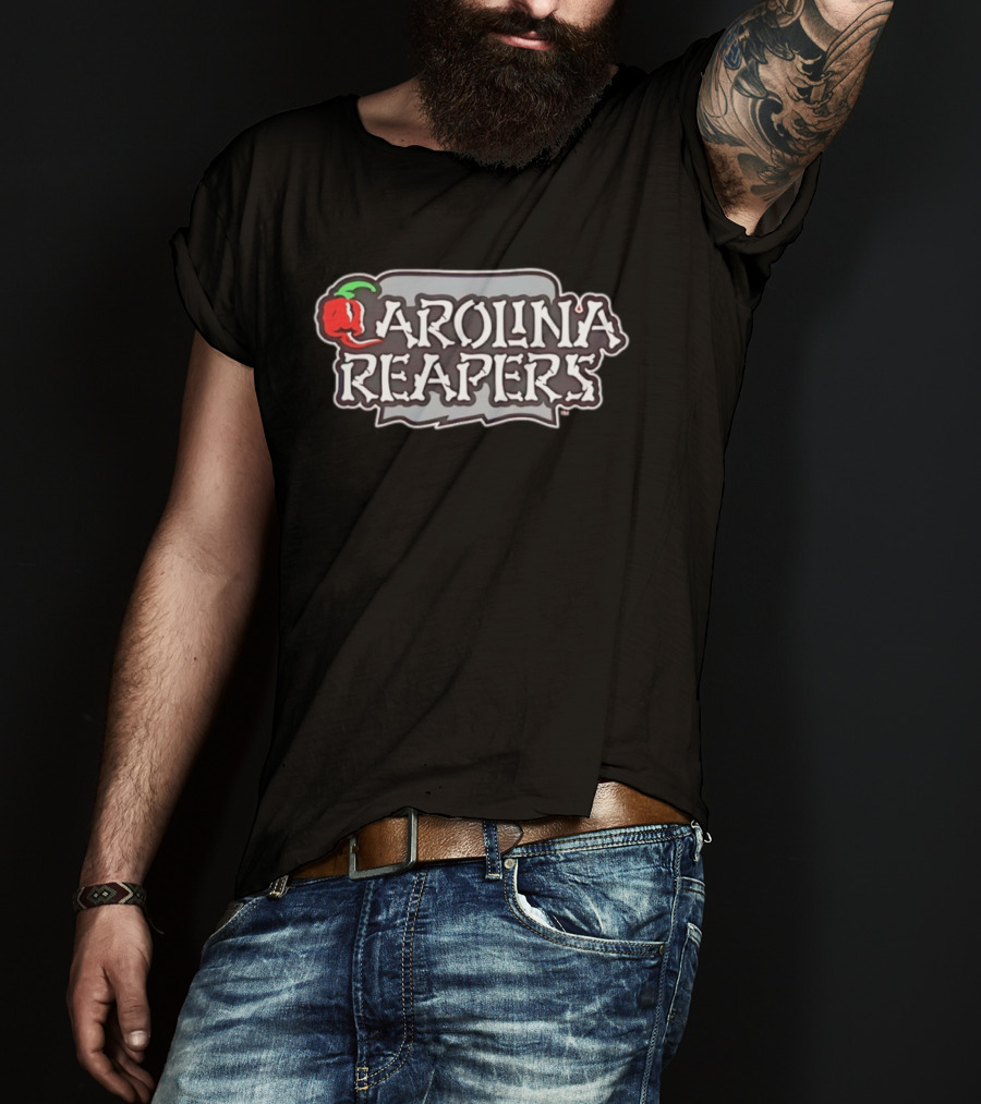 Carolina Reapers Spicy Pepper Hot Sauce Red Green T-Shirt