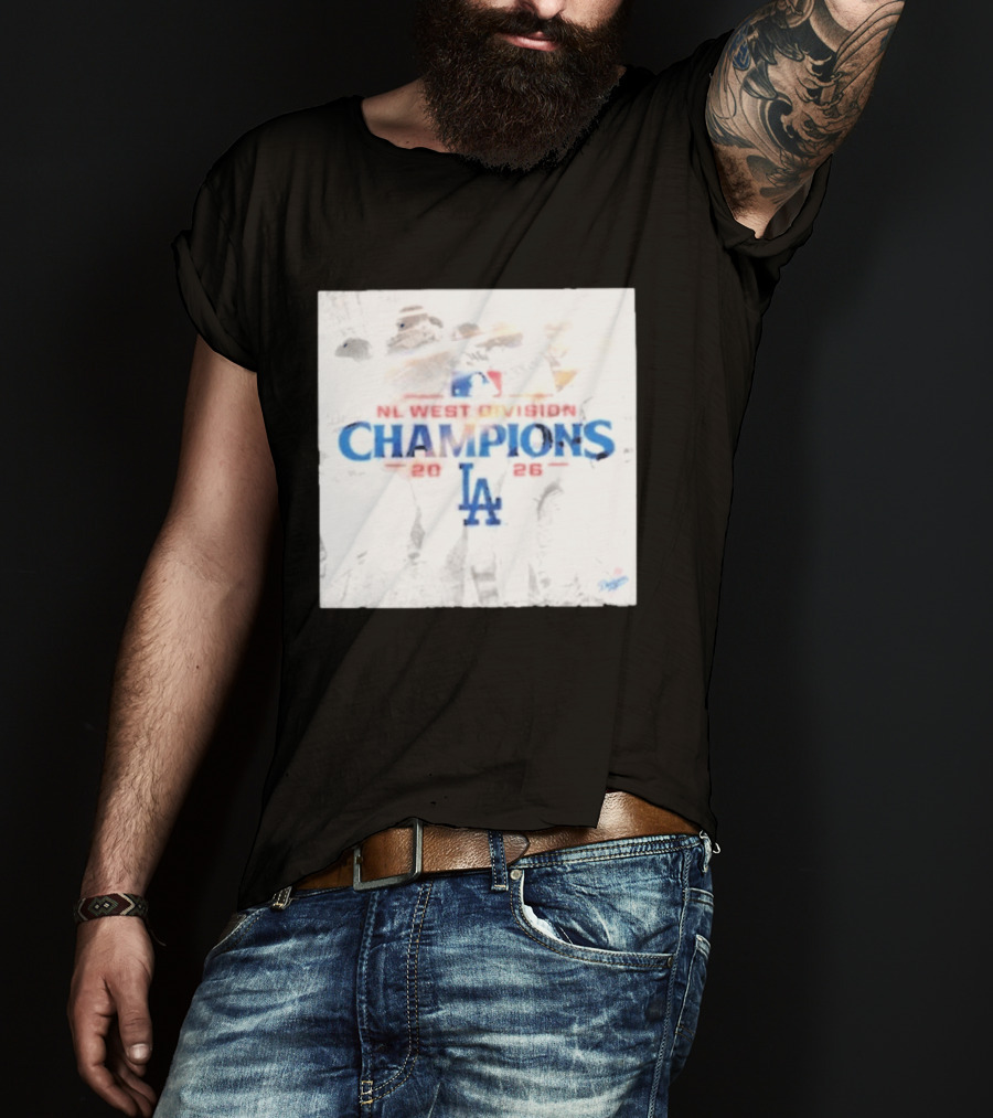 NL West Division Champions 2026 LA Dodgers MLB T-Shirt