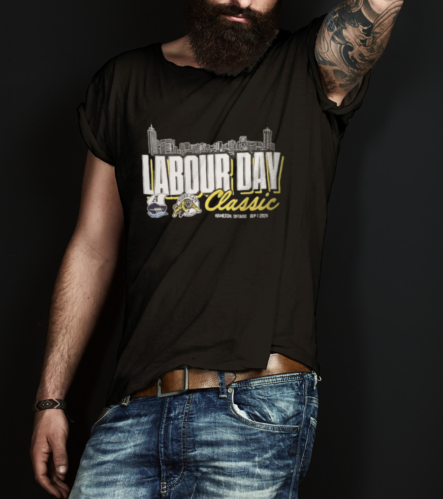 Toronto Argonauts Hamilton Tiger Cats Labour Day Classic 2026 Skyline Event T-Shirt