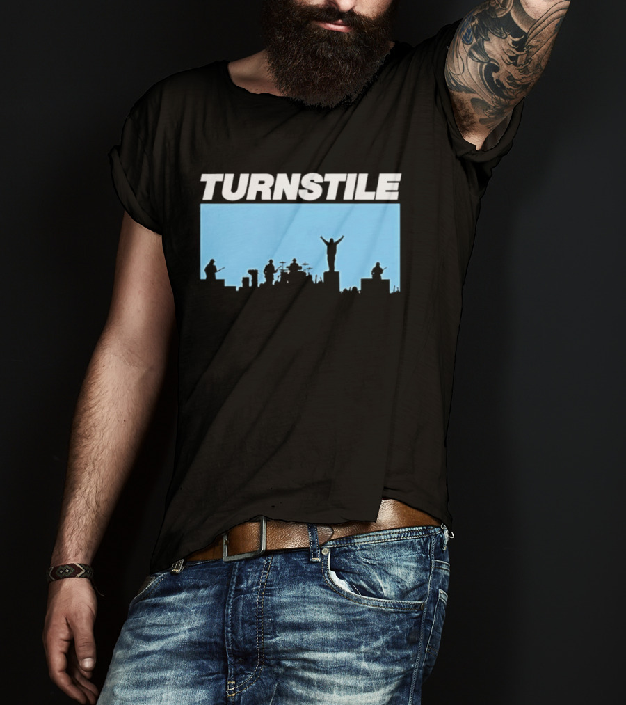 Turnstile Band Skyline Performance Hardcore T-Shirt