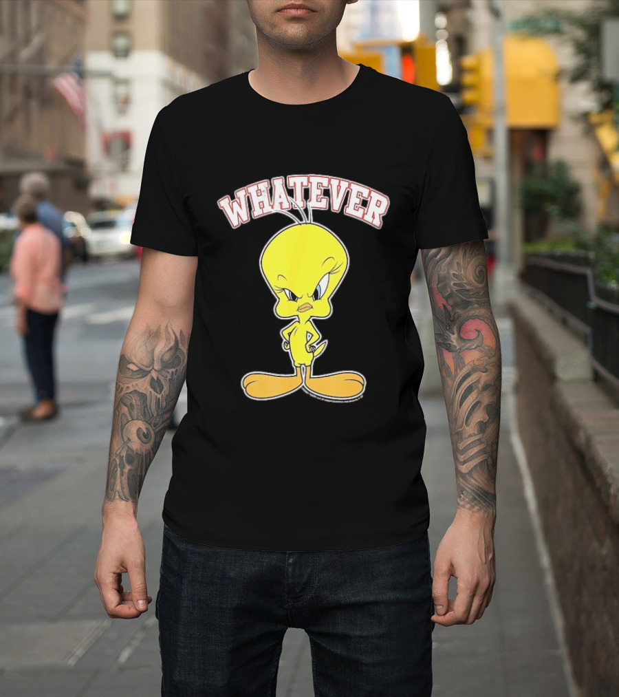 Tweety Bird Whatever Attitude Looney Tunes Cartoon T-Shirt