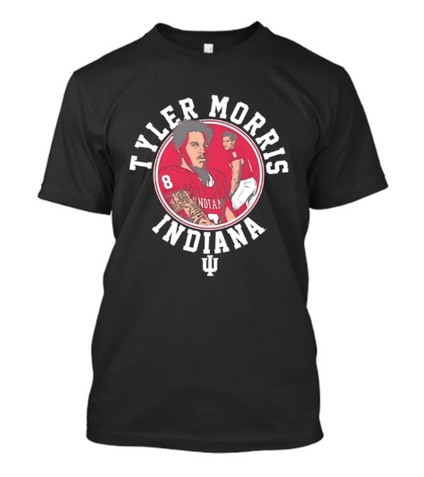 Tyler Morris Indiana Hoosiers Number 8 Football Player T-Shirt