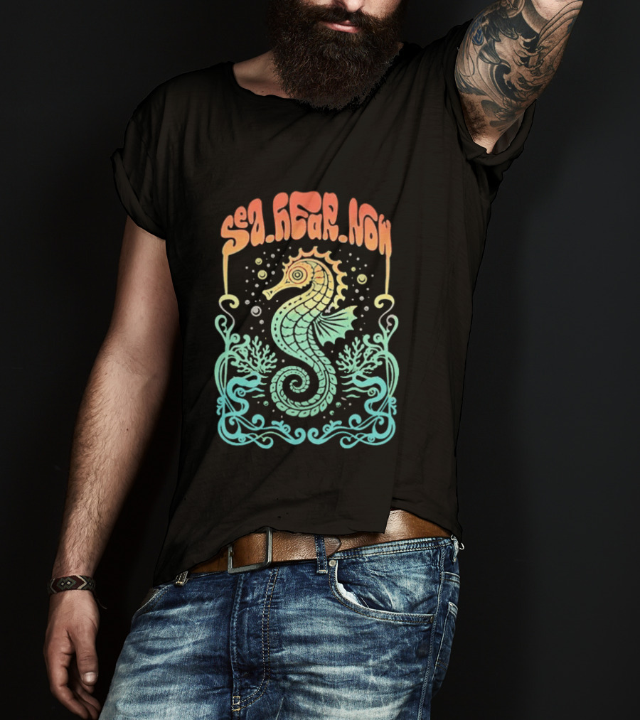 Sea Hear Now Seahorse 2026 Lineup Psychedelic Festival T-Shirt