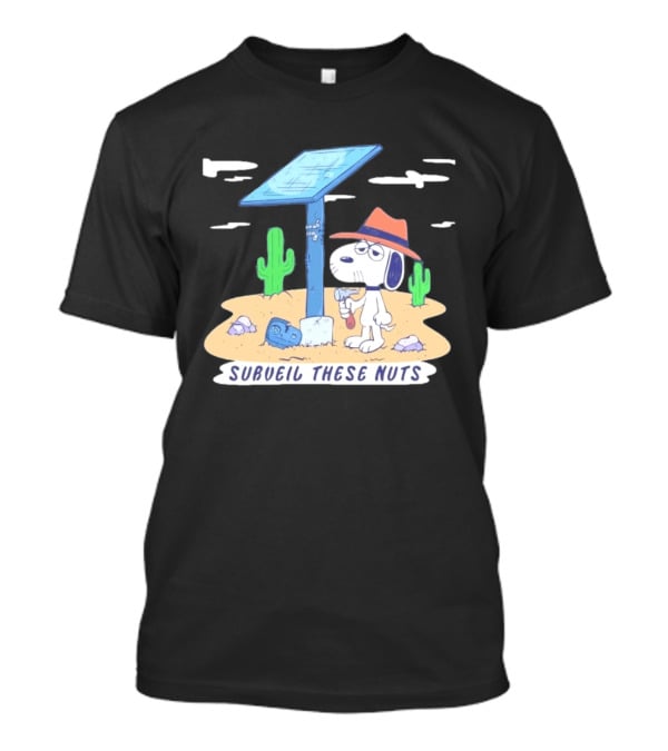 Spike Peanuts Subueil These Nuts Snoopy Desert Solar Panel T-Shirt