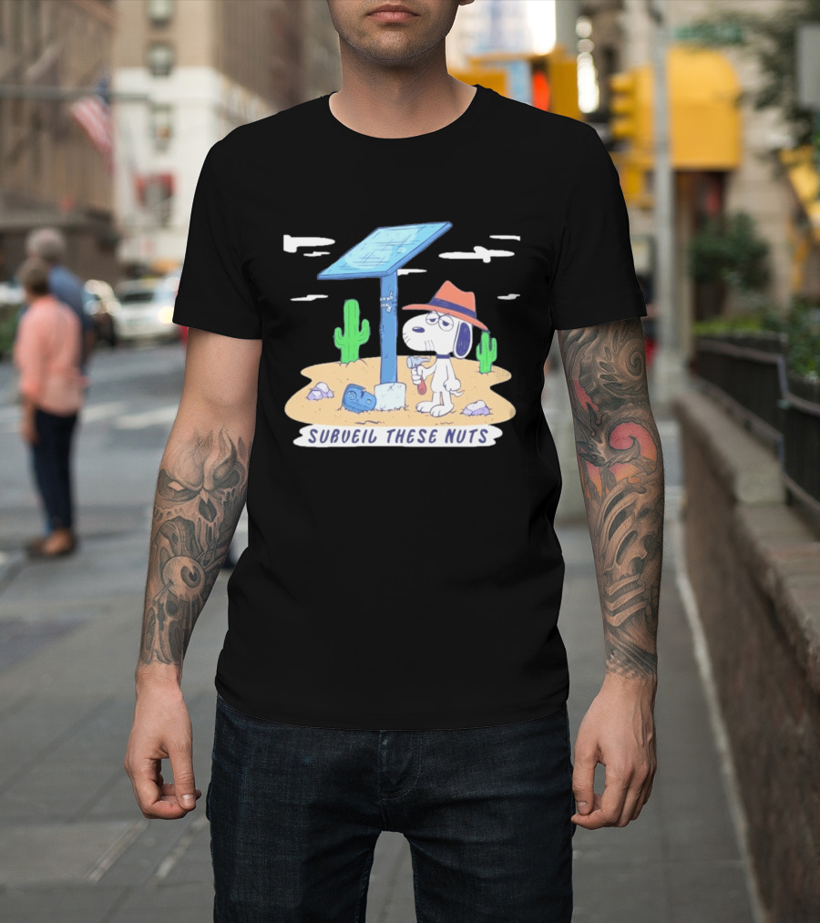 Spike Peanuts Subueil These Nuts Snoopy Desert Solar Panel T-Shirt