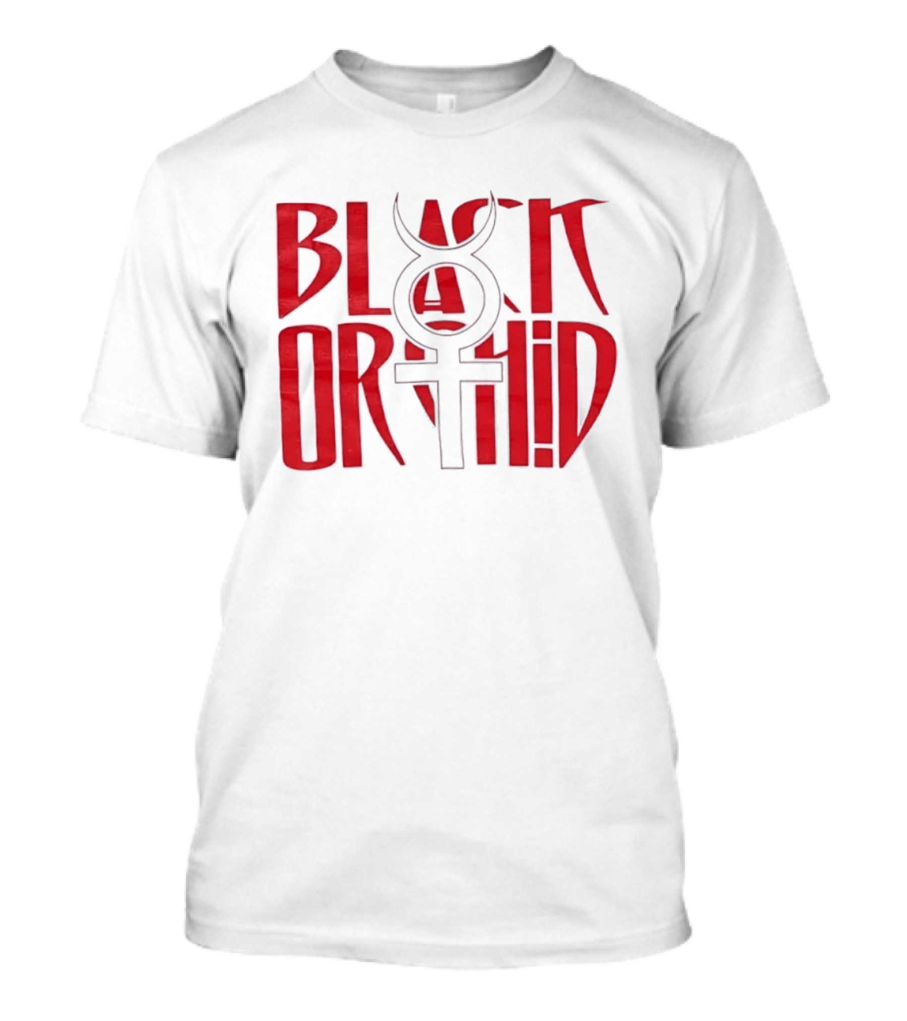 Black Orchid Venus Symbol Red T-Shirt