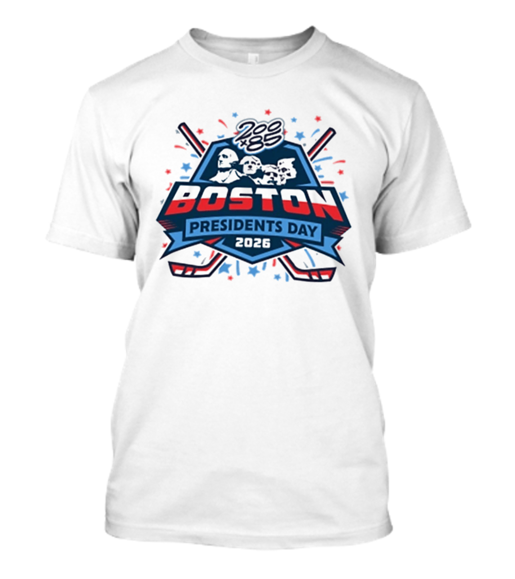 Boston Presidents Day 2026 200×85 Tournament Series T-Shirt