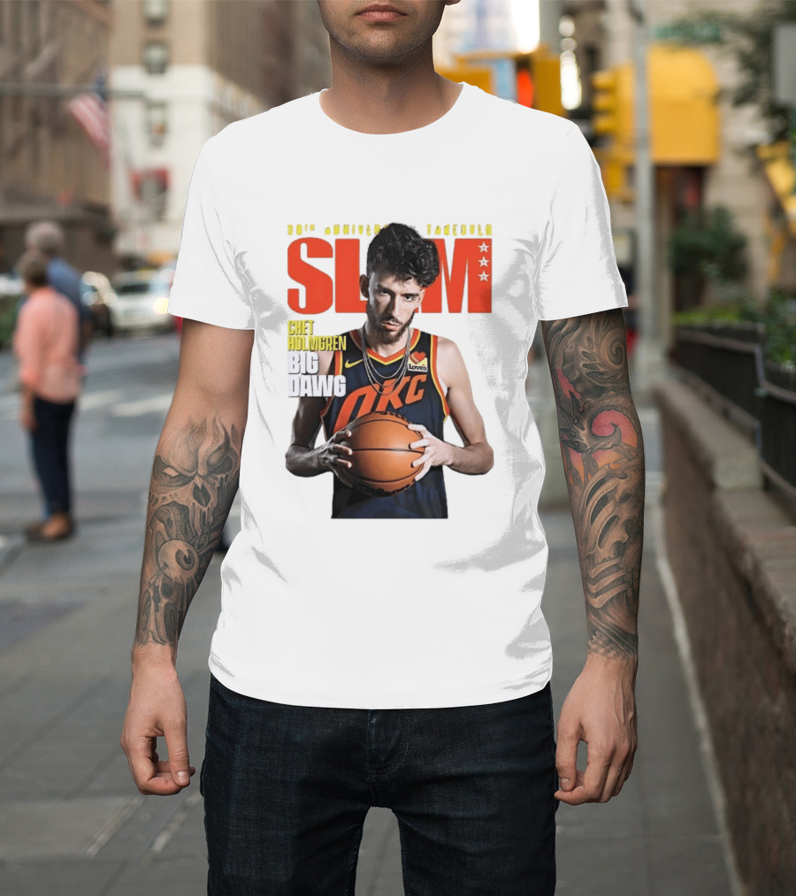 Chet Holmgren SLAM Magazine 30th Anniversary OKC Big Dawg Cover T-Shirt