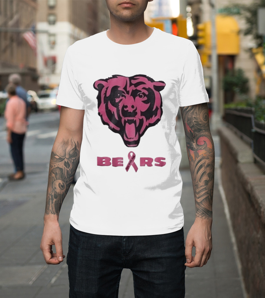 Chicago Bears Real Fans Wear Pink Breast Cancer Awareness 2026 T-Shirt