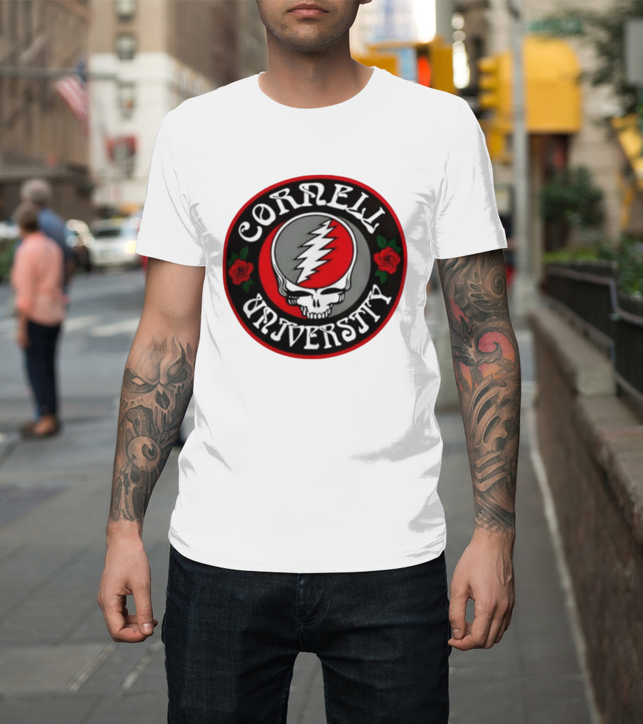 Cornell University Grateful Dead Steal Your Face Roses 2026 T-Shirt