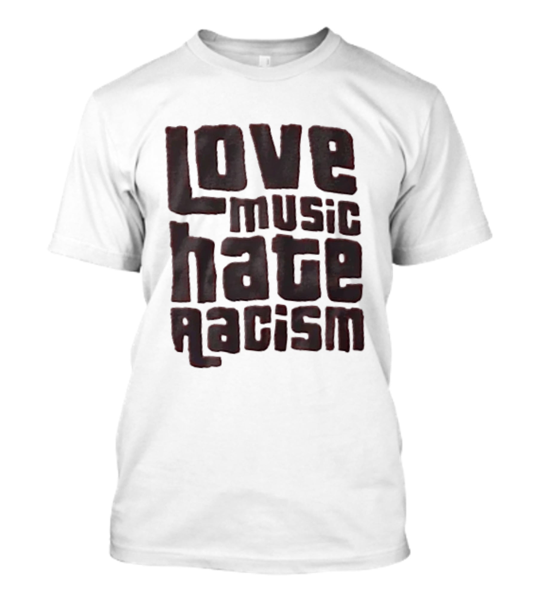 Love Music Hate Racism Movement Awareness T-Shirt