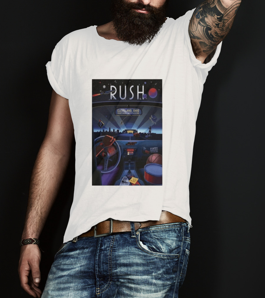 Rush Fifty Tour Cleveland Ohio Rocket Arena September 17 & 19 2026 T-Shirt