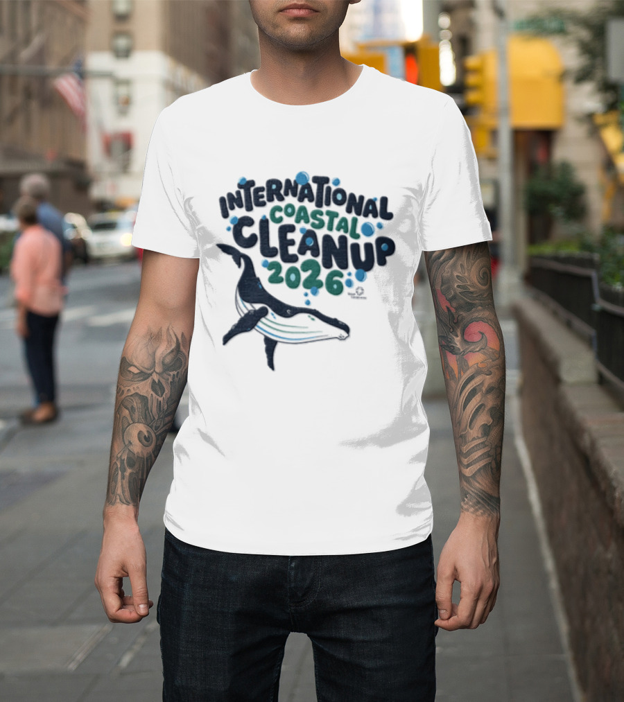 International Coastal Cleanup 2026 Humpback Whale T-Shirt