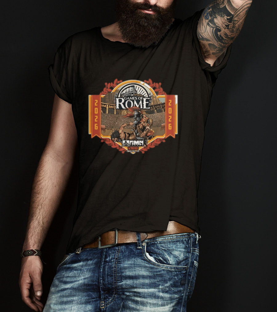 RMN Events Games Of Rome 2026 Gladiator Arena T-Shirt