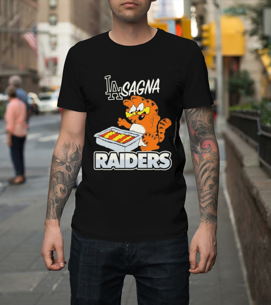 LA Lasagna Cat Raiders T-Shirt