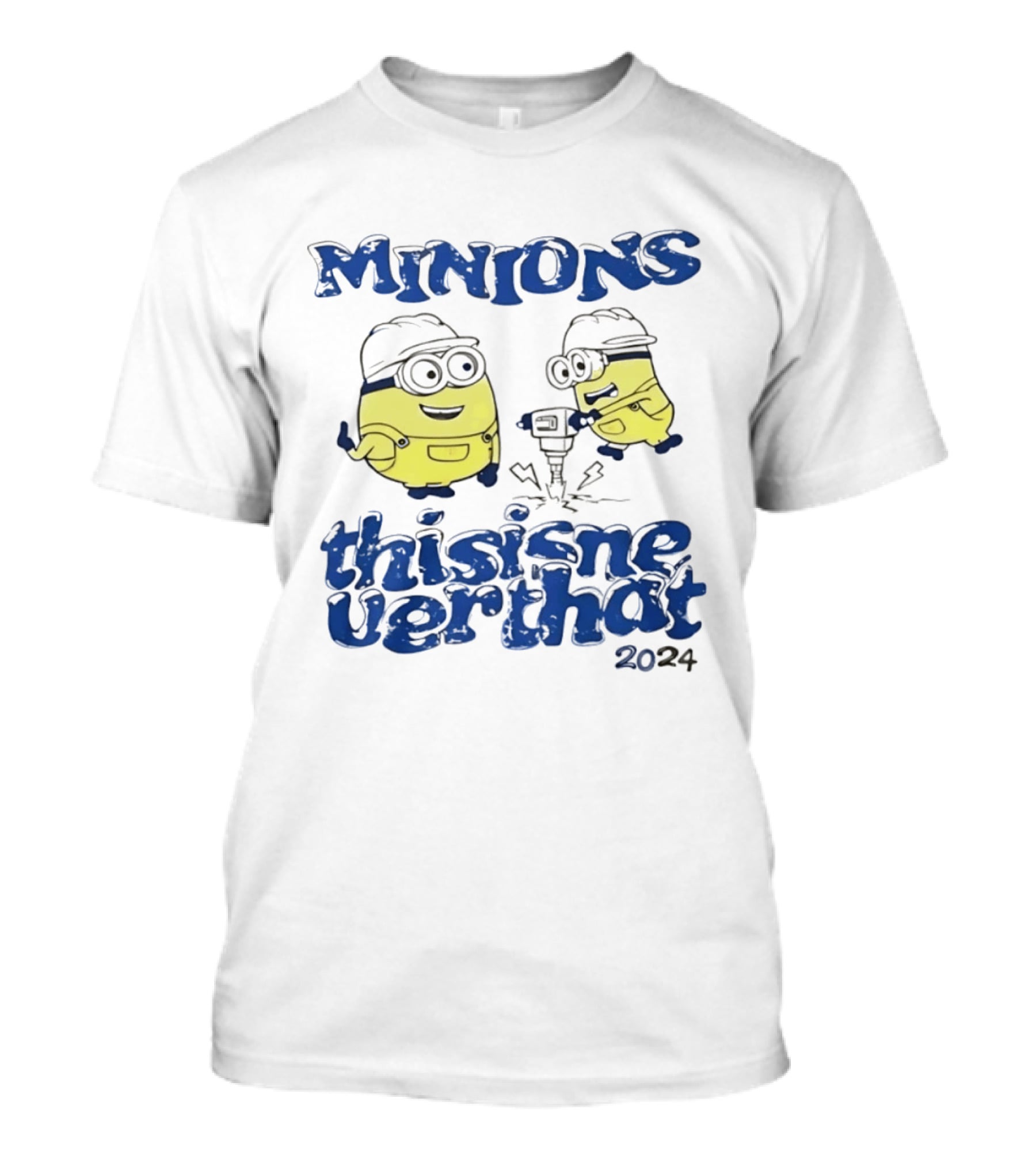 Minions Thisisneverthat 2024 Drilling Fun Collaboration T-Shirt