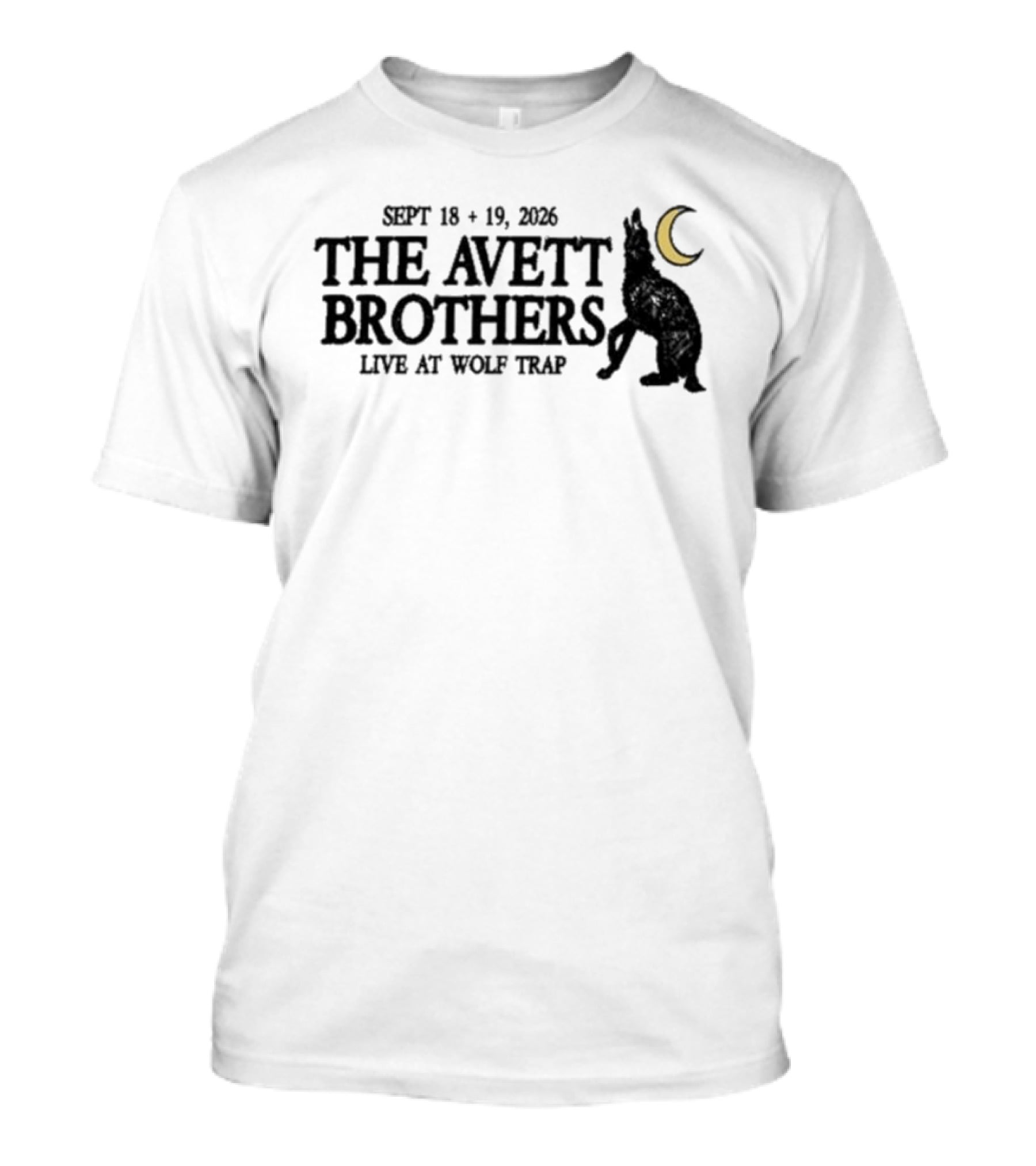 The Avett Brothers Live At Wolf Trap September 18 19 2026 T-Shirt