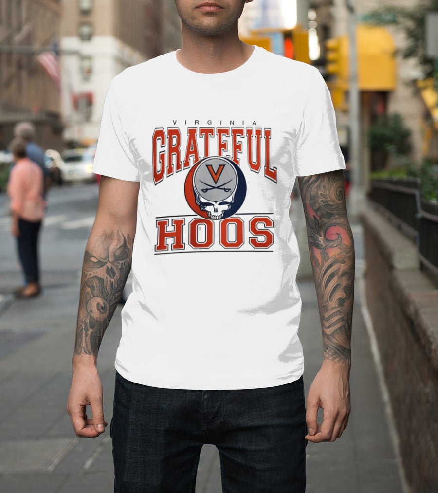 Virginia Cavaliers Grateful Dead Grateful Hoos Steal Your Helmet T-Shirt