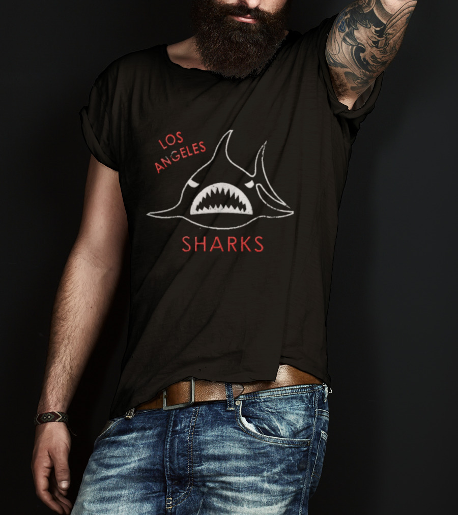 1972 Los Angeles Sharks Retro Hockey Team T-Shirt