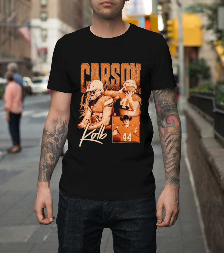 Carson Kolb 44 Football Player Collage T-Shirt
