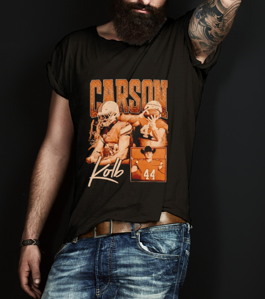 Carson Kolb 44 Football Player Collage T-Shirt