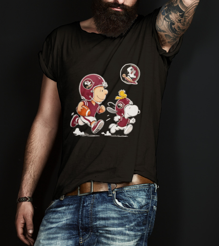 Charlie Brown Snoopy Woodstock Florida State Seminoles Football 2026 T-Shirt