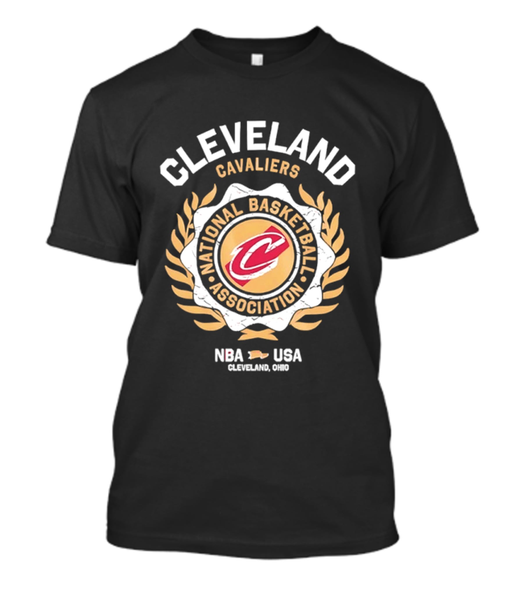 Cleveland Cavaliers National Basketball Association NBA USA Distressed T-Shirt