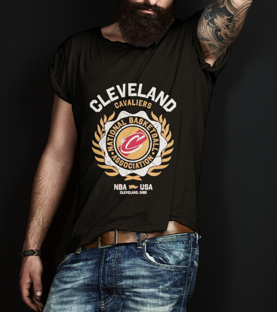 Cleveland Cavaliers National Basketball Association NBA USA Distressed T-Shirt