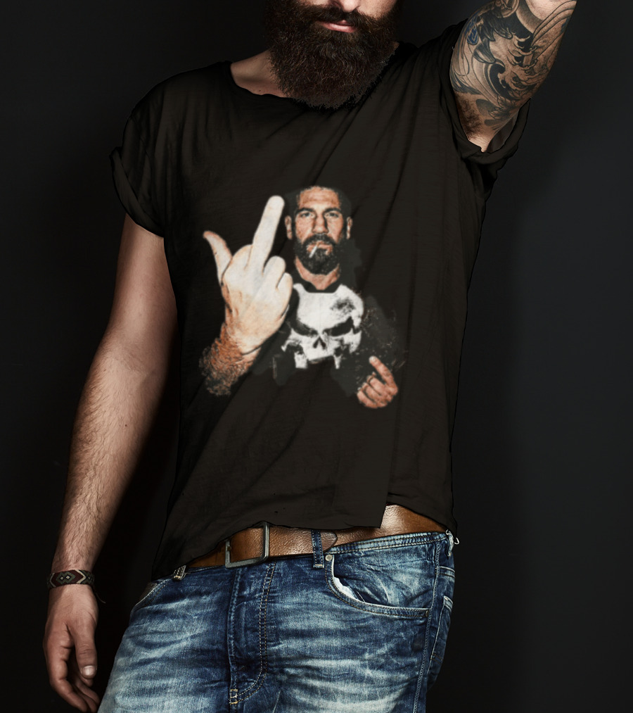 Jon Bernthal Punisher Middle Finger Iconic Gesture T-Shirt