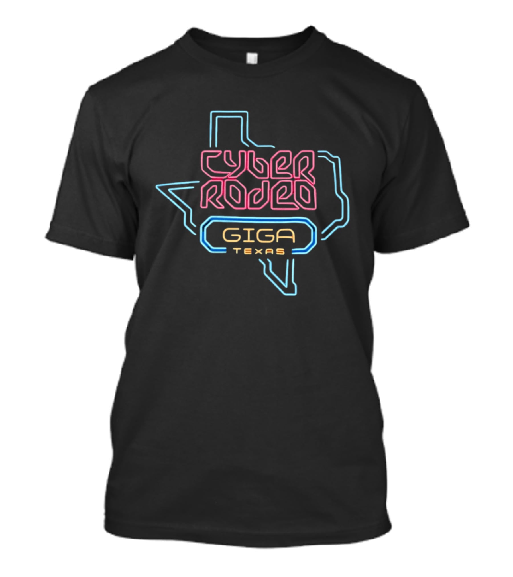 Cyber Rodeo Giga Texas Neon Tesla Elon Musk T-Shirt