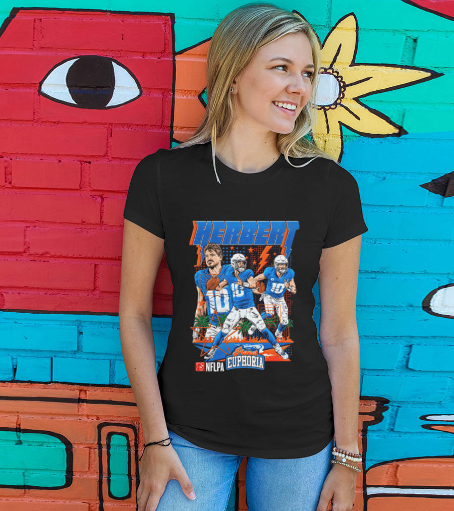 Herbert Player Euphoria NFLPA Limited Edition Lightning Version T-Shirt
