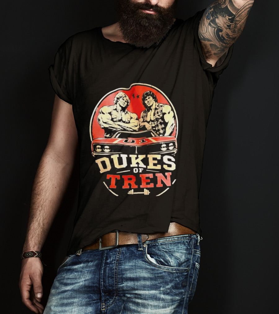 Dukes Of Tren Distressed Muscle Car Bodybuilding Power T-Shirt