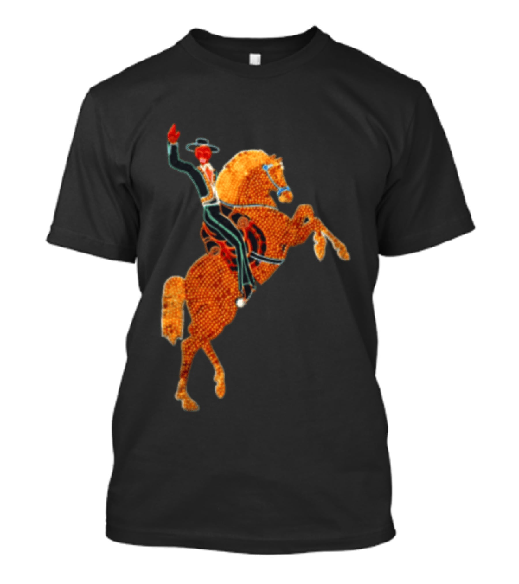 Las Vegas Cowboy Neon Sign T-Shirt
