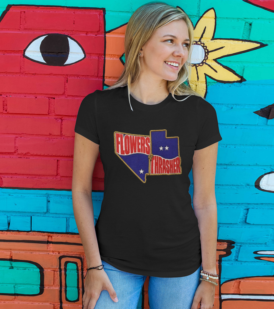 FLOWERS THRASHER Nevada Utah Patch T-Shirt