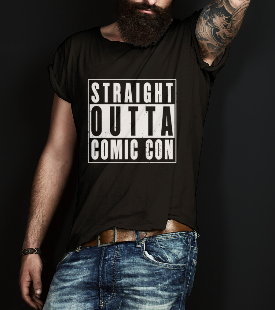 Straight Outta Comic Con Geek Culture Convention T-Shirt