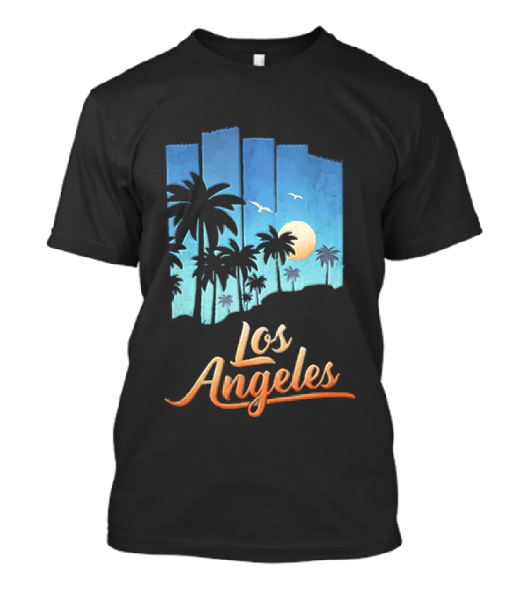 Los Angeles Sunset Palm Trees California T-Shirt
