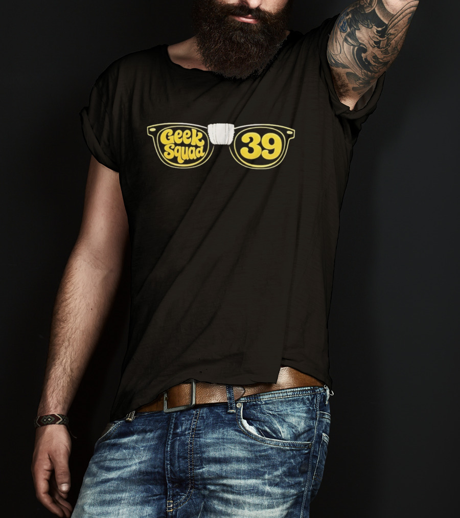 Geek Squad 39 Glasses Retro Tech Support T-Shirt
