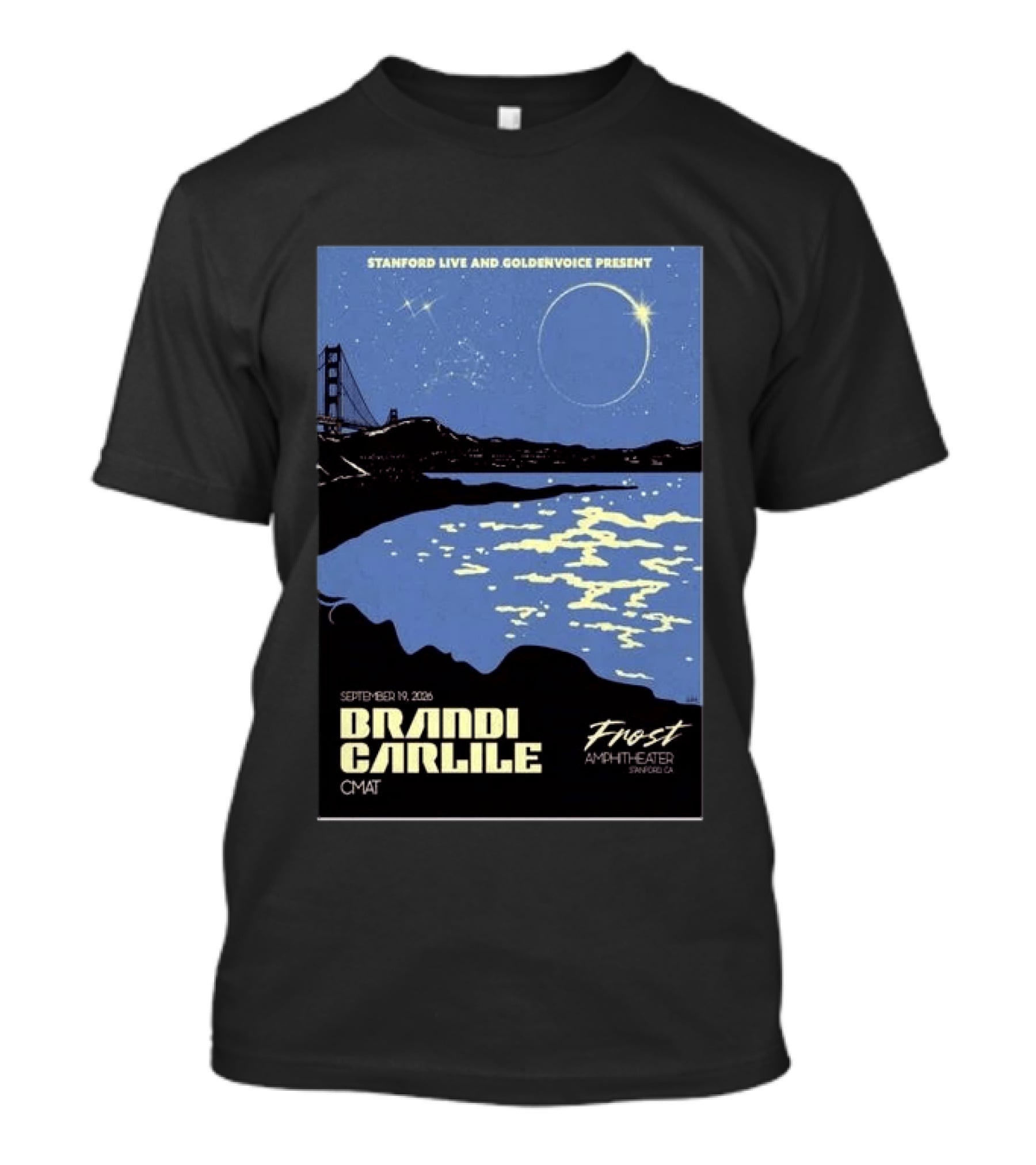 Stanford Live Goldenvoice Presents Brandi Carlile September 19 2026 Frost Amphitheater Stanford CA T-Shirt